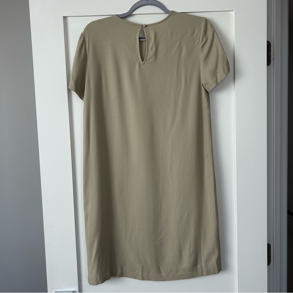Jenni Kayne Palmer Crepe T-Shirt Dress Tan Size Small - Picture 7 of 9